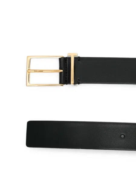 Curea Tom Ford din piele cu autograf negru