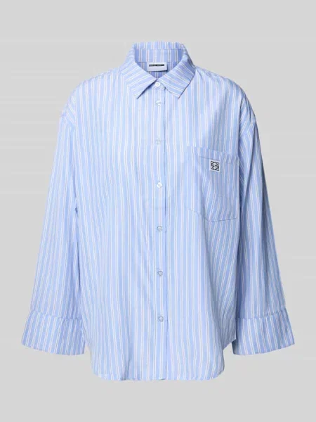 Koszulowa bluzka z kieszenią na piersi model FRIDA' Noisy May