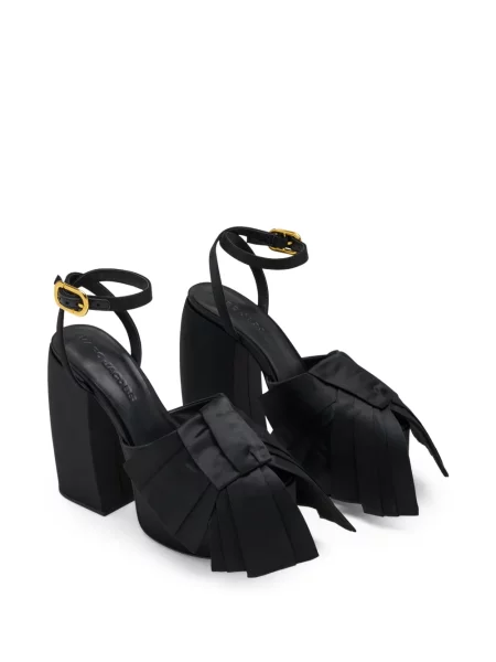 Pantofi cu toc Marc Jacobs cu funde cu platformă negru