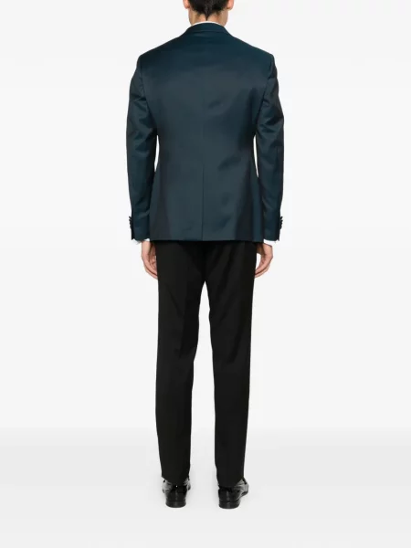 Costum Luigi Bianchi Mantova de costum cu rever albastru