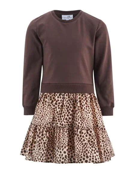 Happy girls Rochie crem / ciocolatiu / cappuccino maro