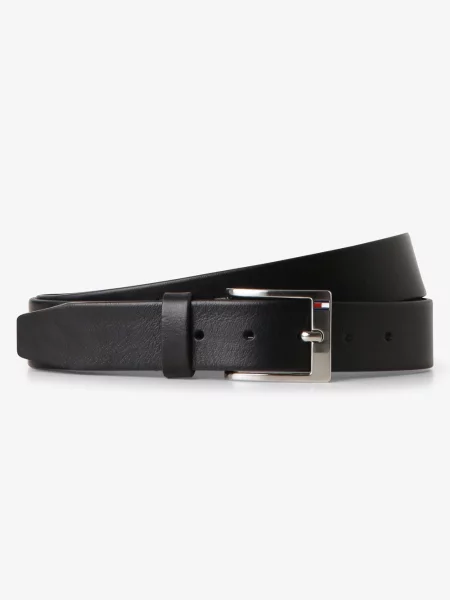 Tommy Hilfiger pasek skórzany Mężczyźni skóra czarny