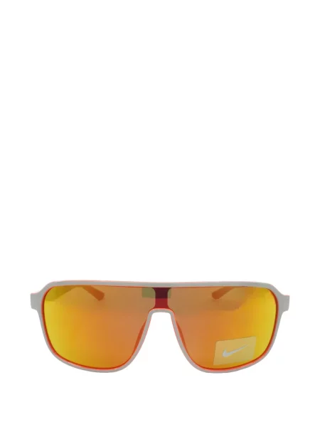 Ochelari de soare Nike de catifea cu autograf retro alb