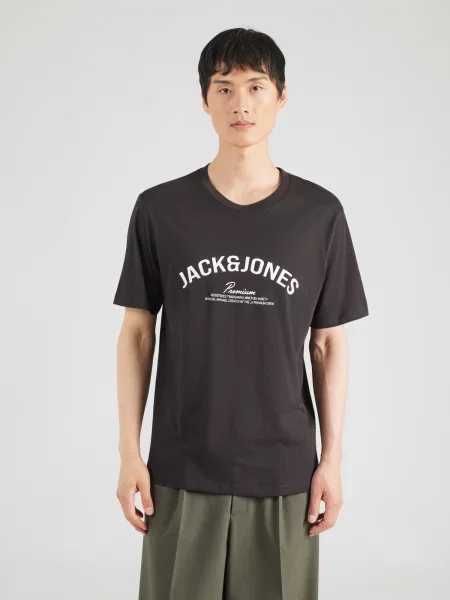 Jack & Jones Premium Tričko JPRBLATOMMY čierna biela