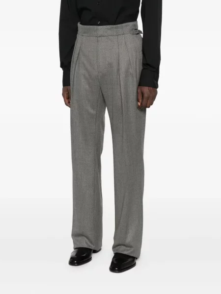 Pantaloni Tom Ford de lână gri