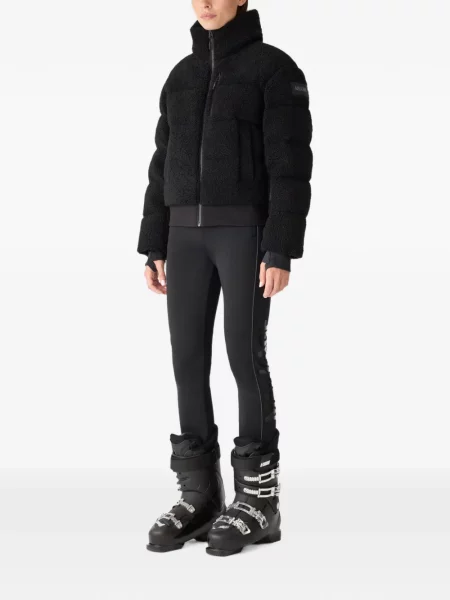 Geacă de schi Mackage din piele de oaie negru