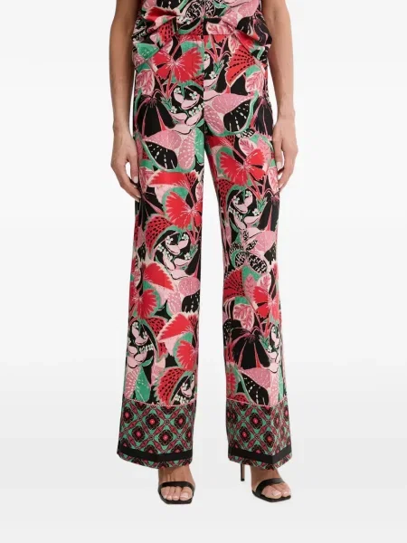 Pantaloni Morgan cu model floral cu imagine negru