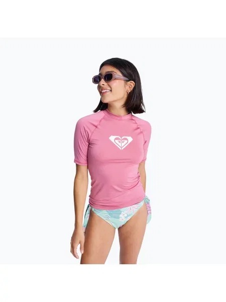 Tricou de înot pentru femei ROXY Whole Hearted heather rose roz