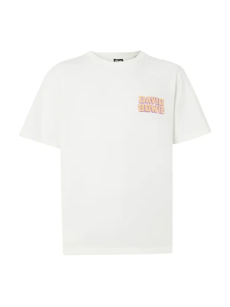 JACK & JONES Tricou JORBOWIE ecru / mov orhidee / portocaliu caisă negru