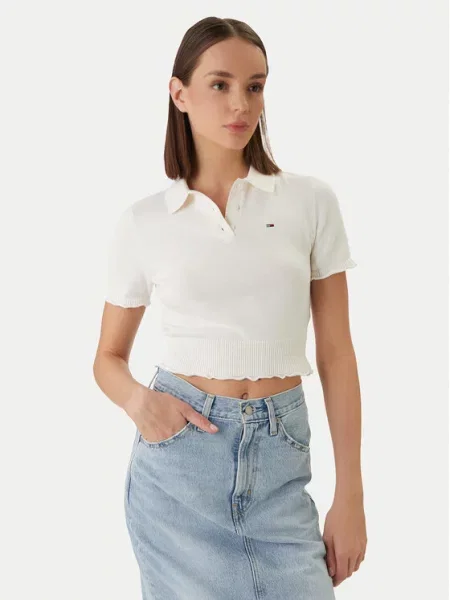 Tommy Jeans Polo majica bela