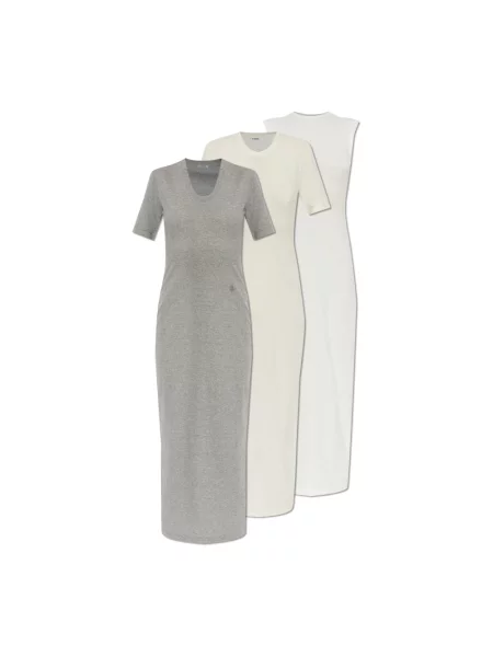 Sukienka midi Jil Sander szara