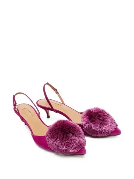 Pantofi cu toc Aquazzura slingback roz
