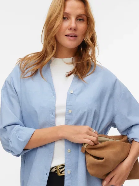 VERO MODA Bluză VMNORMA deschis albastru