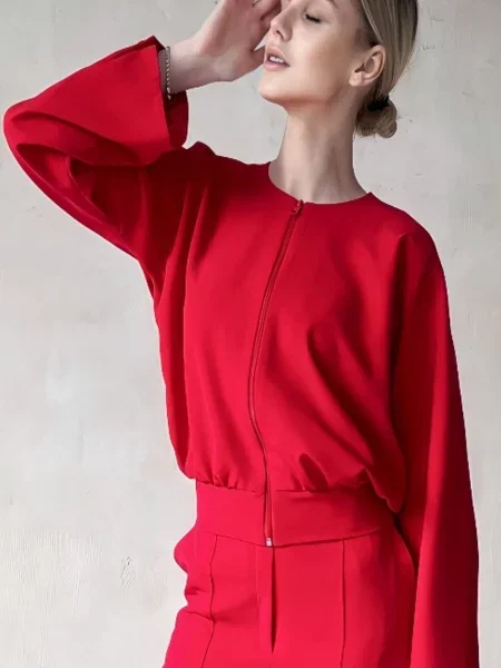 Жакет LadyLike текстиль червоний