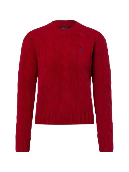 Polo Ralph Lauren sweter z dzianiny z zawartością kaszmiru Kobiety Kaszmir S czerwony