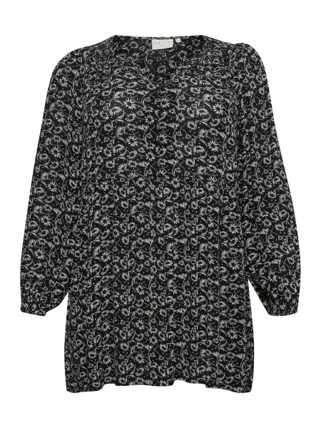 KAFFE CURVE Tunika Riona kamen črna