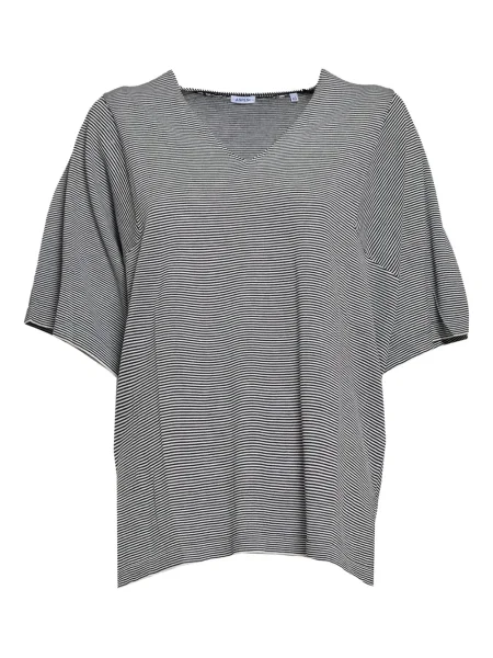 Tricou Aspesi cu decolteu în V negru