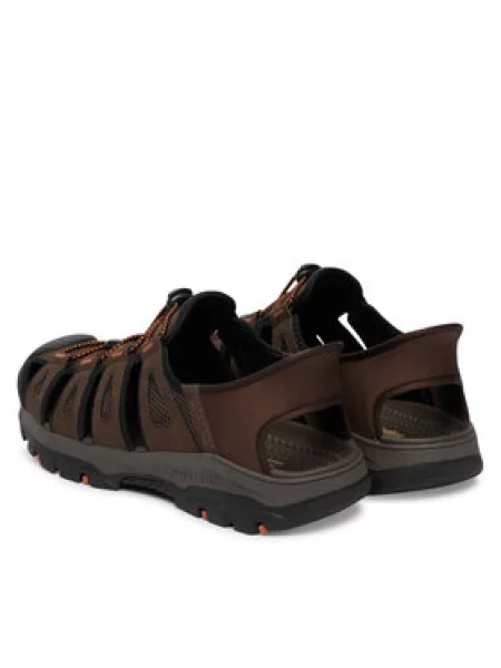Sandály Skechers hnědé