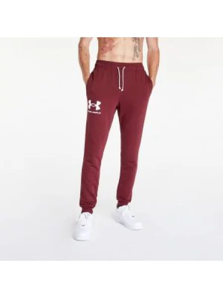 Kalhoty Under Armour Rival Terry Jogger Chestnut Red/ Onyx White