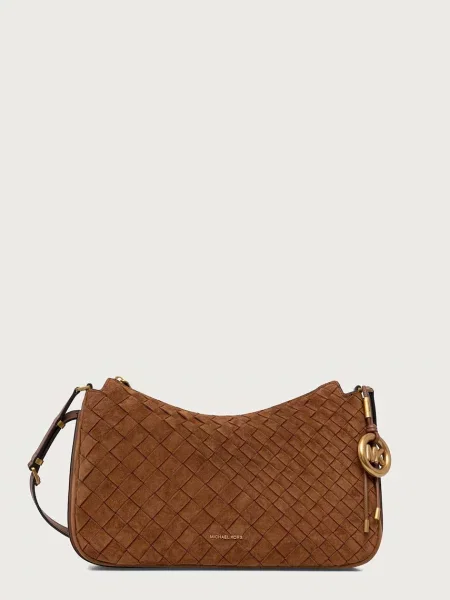 MICHAEL Michael Kors geantă pentru femei din piele întoarsă NOLITA maro