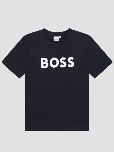 Детская футболка Boss синяя