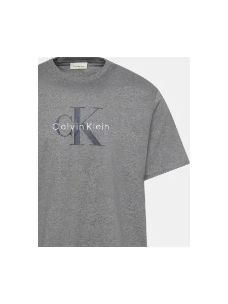 Calvin Klein Jeans Tričko Hero Monologo sivá