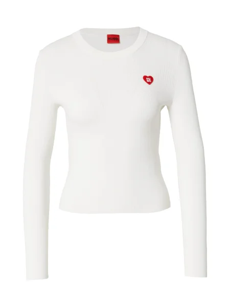 HUGO Pulover Sarpha alb bej