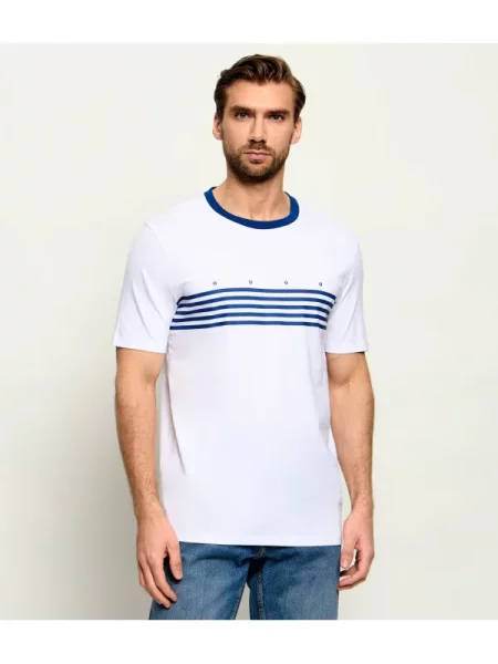 HUGO Tricou Dempsy alb