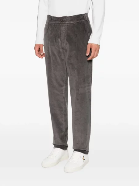 Pantaloni Eleventy de catifea cord maro