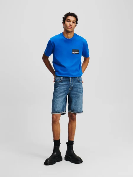 Karl Lagerfeld Jeans Pantaloni scurți de blugi Bleumarin albastru
