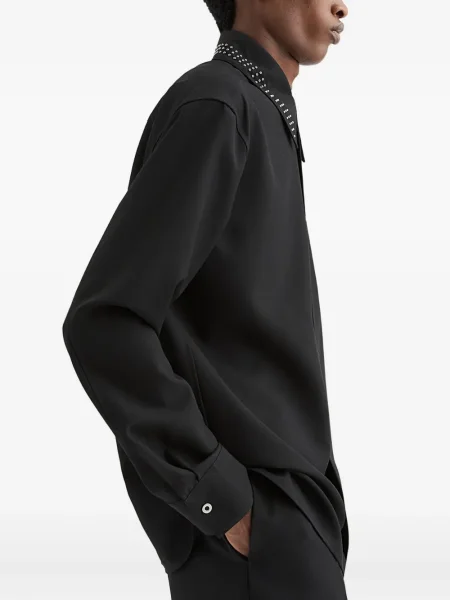 Cămașă Jil Sander de lână negru