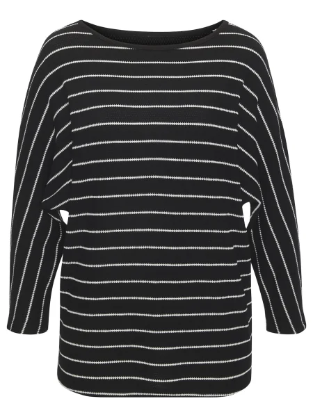 VIVANCE Majica crna bijela