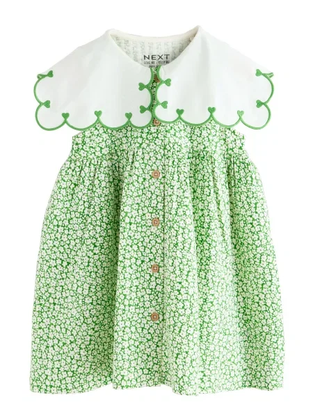 Next Rochie verde alb