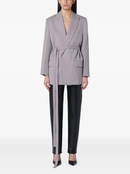 Marynarka Victoria Beckham wełniana szara