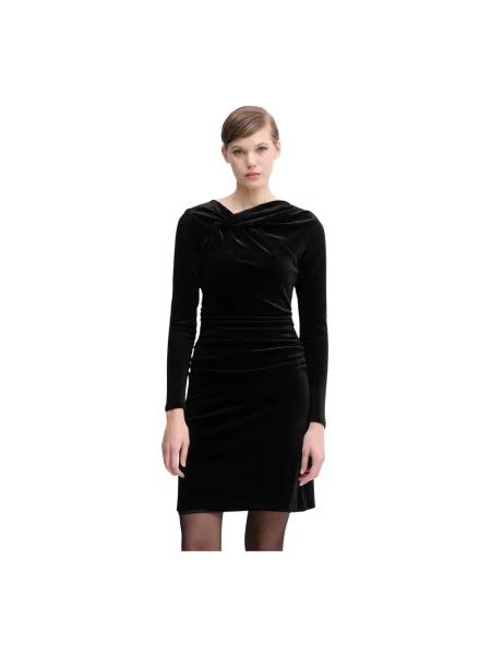 Dzianinowa sukienka mini Dkny czarna