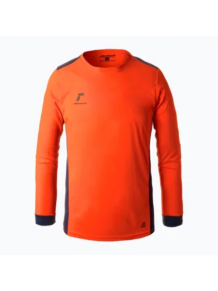 Детска вратарска блуза с дълъг ръкав Reusch Match Longsleeve Padded Junior shocking orange/blue синьо