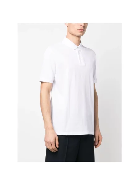 Koszulka polo Emporio Armani biała