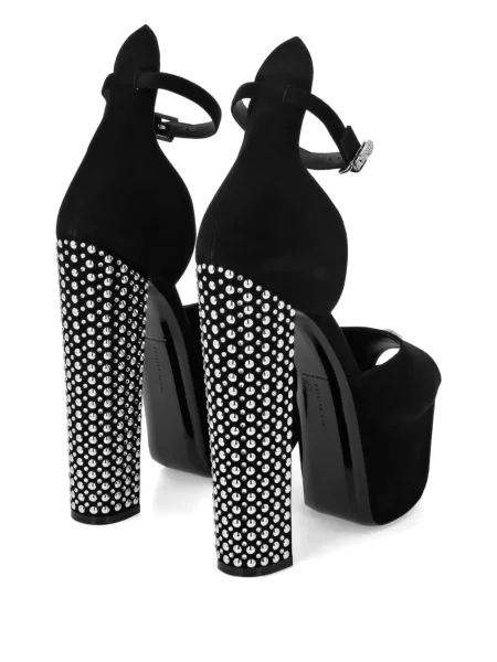 Sandale Philipp Plein cu platformă negru