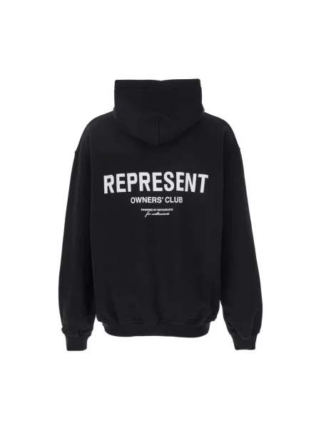 Bluza z kapturem Represent z kapturem z nadrukiem czarna