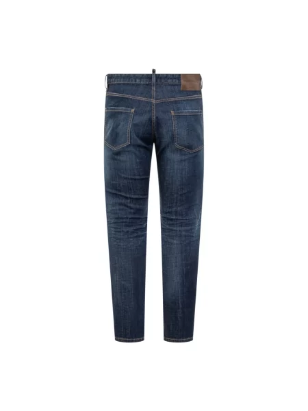Jeansy Dsquared2 typu teddy niebieskie