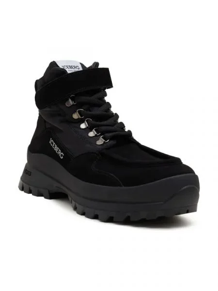 Iceberg De piele ghete de trekking negru