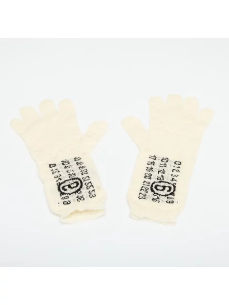 Maison Margiela rękawiczki wełniane beżowy