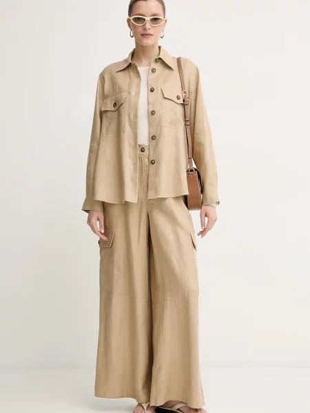 Weekend Max Mara куртка-сорочка лляна