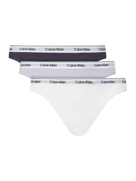 Прашки Calvin Klein Underwear 3 броя лилаво виолетово