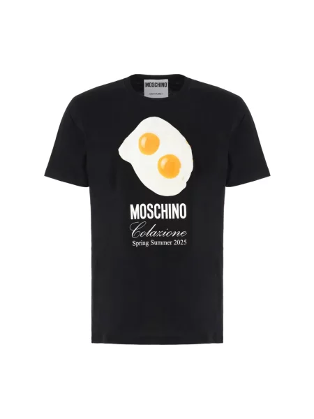 Koszulka Moschino z nadrukiem czarna