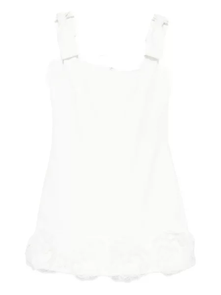 Sukienka midi Self-portrait bez rękawów do kolan garniturowa biała