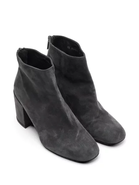 Cizme scurte Stuart Weitzman din piele de căprioară gri