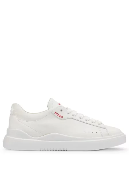 Sneakerși Hugo cu imagine alb