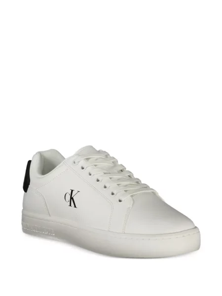Bőr sneaker Calvin Klein nyomtatás fehér