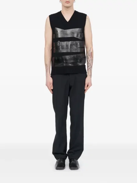 Vestă Mm6 Maison Margiela de lână negru